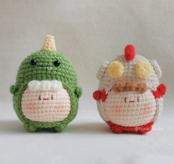 Custom Handmade Yarn Kirby Dumpling Ornaments – Adorable, Personalized Holiday Gifts for Couples & Festive Decor - Image 41