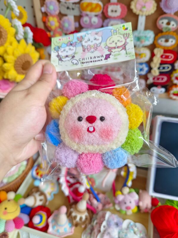 Handcrafted Ruby Dango Keychain – Adorable Crochet Decor with Playful Disguises for Unique Gifting & Collecting - Image 10
