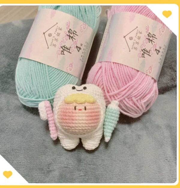 Custom Handmade Yarn Kirby Dumpling Ornaments – Adorable, Personalized Holiday Gifts for Couples & Festive Decor - Image 29
