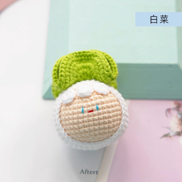 Handmade Crochet Dango Keychain Milk Cotton Yarn DIY Amigurumi Doll Gift - Image 10