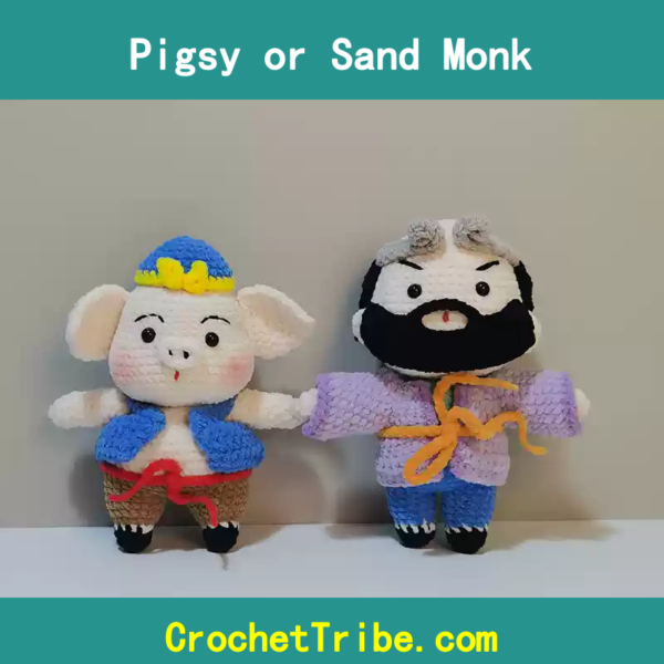 Pigsy or Sand Monk: 100% Handmade Masterpiece – Unique Artisan Craftsmanship