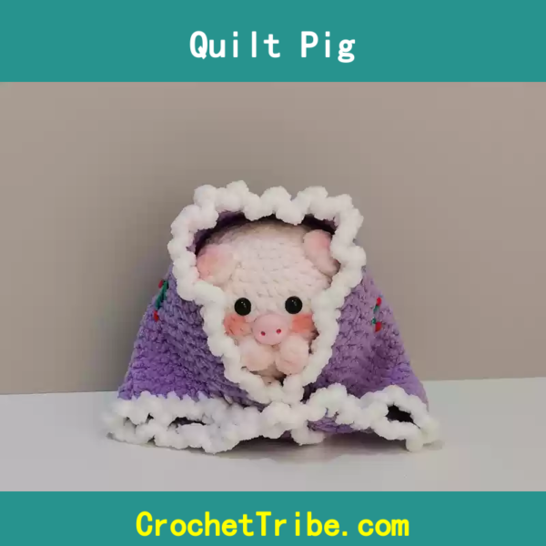 Adorable Quilt Pig Plush – Cozy, Handmade Gift for All Ages